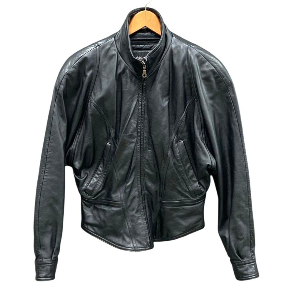 Wilsons Black Leather Jacket With Thinsulate Ultra‎ Insulation Quilted
